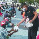 Rotary Dolphin distribute food pic2